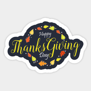 Happy Thankgiving Day Sticker